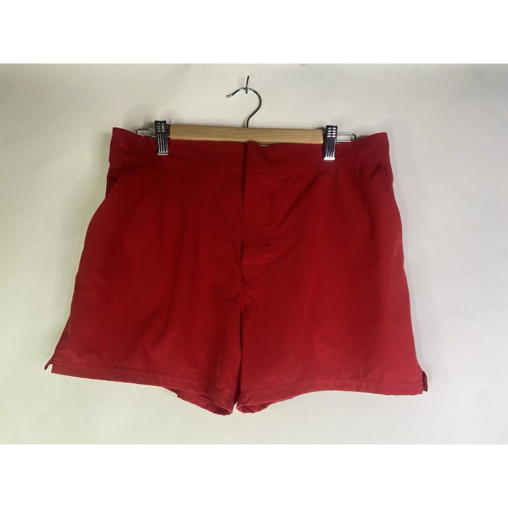 2XIST Swim Shorts Swimwear Bottoms Red Lined With Pockets Mens Size M